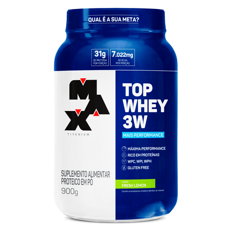Whey Protein - Top Whey 3W Mais Performance - Max Titanium - HOTBODY