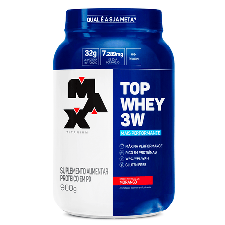 Whey Protein - Top Whey 3W Mais Performance - Max Titanium - HOTBODY