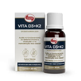 Vita D3 + k2 - 20ml menta - VITAFOR - HOTBODY