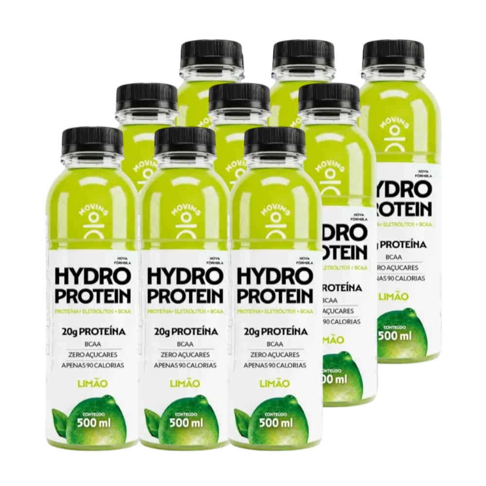 Kit 6 Bebidas Proteicas - Moving Hydro Protein 500ml - MOVING - HOTBODY