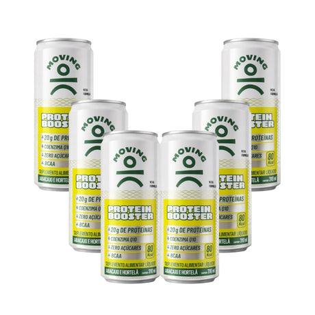 Kit 6 Bebidas Proteicas - Moving Protein Booster 310ml - MOVING - HOTBODY
