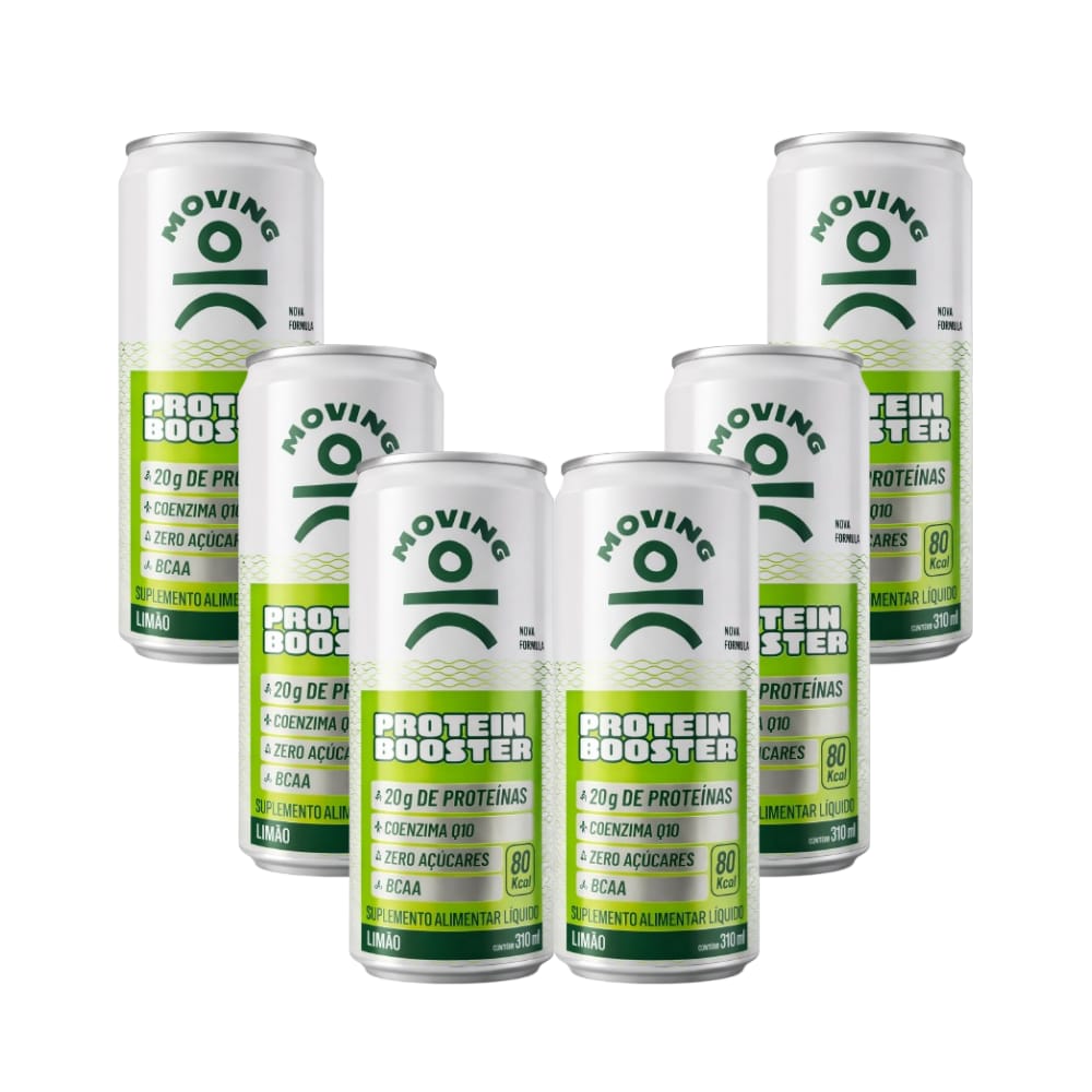 Kit 6 Bebidas Proteicas - Moving Protein Booster 310ml - MOVING - HOTBODY