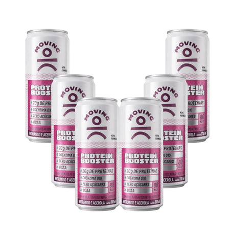 Kit 6 Bebidas Proteicas - Moving Protein Booster 310ml - MOVING - HOTBODY
