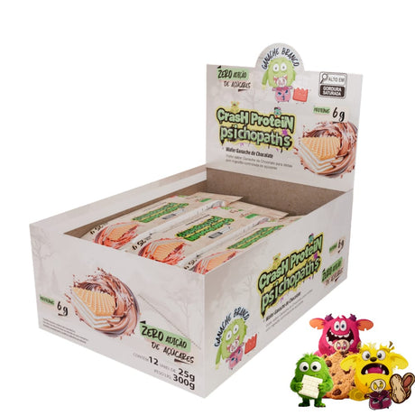 Barra de Proteína - Wafer Crash Protein Psichopaths - Demons Lab - HOTBODY