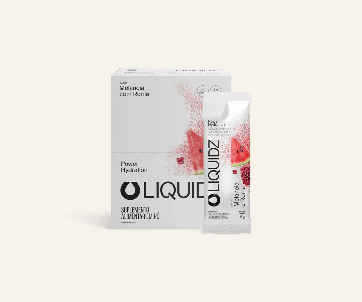 Eletrólitos Zero Açúcares - Display com 14 sachês - Liquidz - HOTBODY
