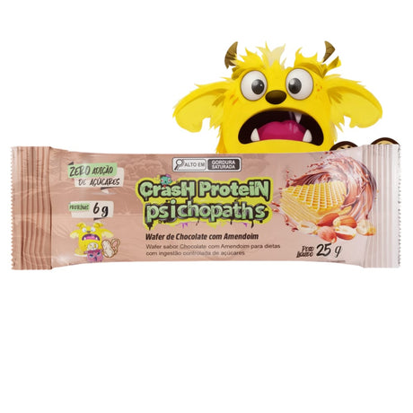 Barra de Proteína - Wafer Crash Protein Psichopaths - Demons Lab - HOTBODY