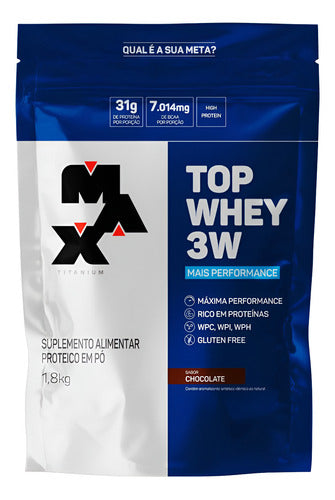 Whey Protein - Top Whey 3W Mais Performance - Max Titanium - HOTBODY