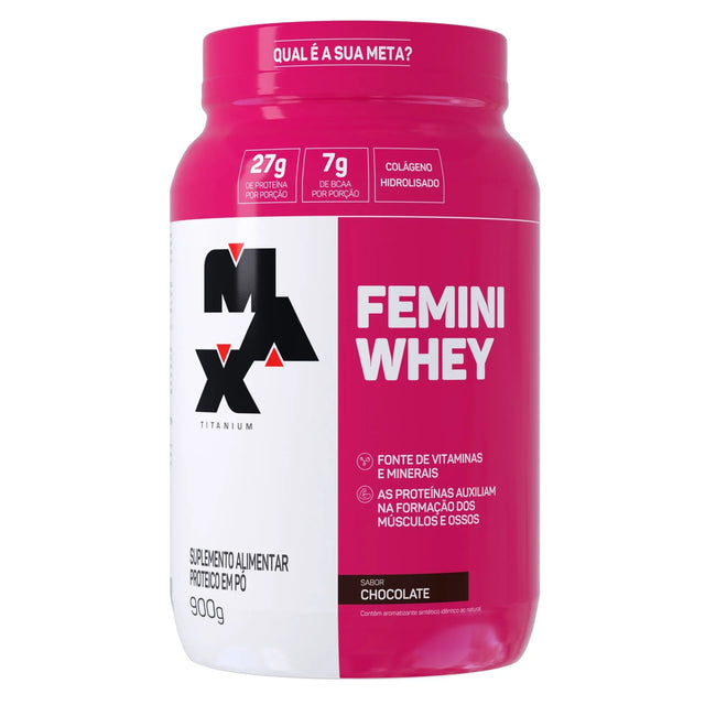 Whey Protein - Femini Whey 900g - Max Titanium - HOTBODY