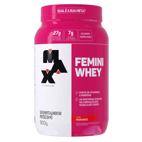 Whey Protein - Femini Whey 900g - Max Titanium - HOTBODY