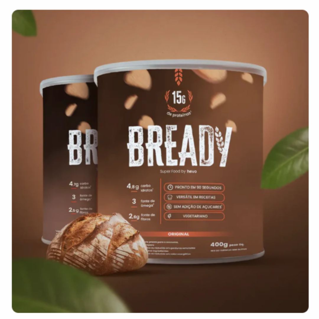 Bready 2.0 - Pão Proteico Low Carb - Receitas e 15g de Proteínas
