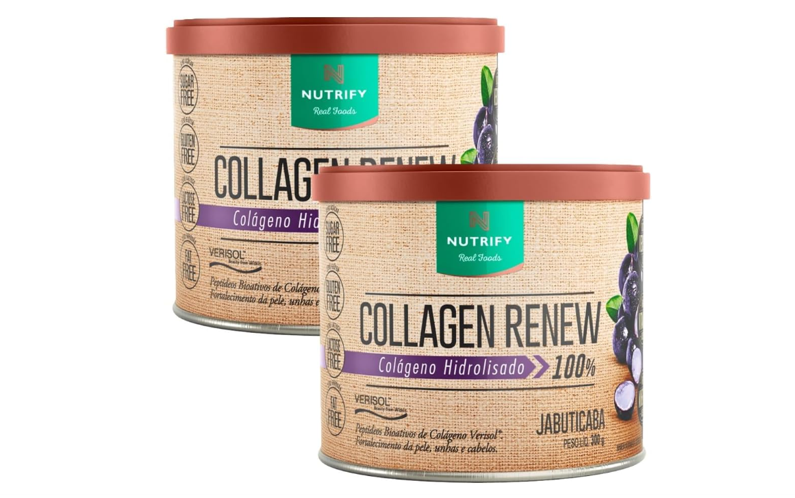 Kit 2X: Collagen Renew Colágeno Jabuticaba Nutrify 300g - HOTBODY