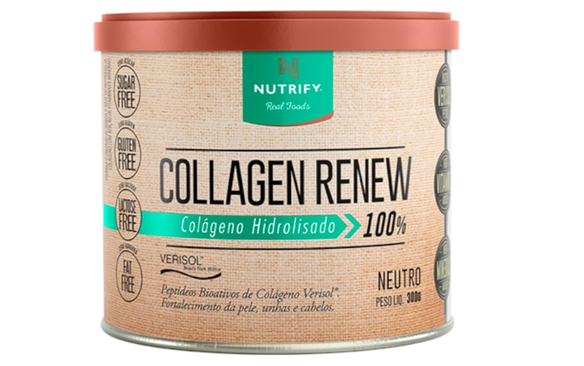 Kit 3 Collagen Renew Colágeno Hidrolisado Neutro Nutrify 300g - HOTBODY
