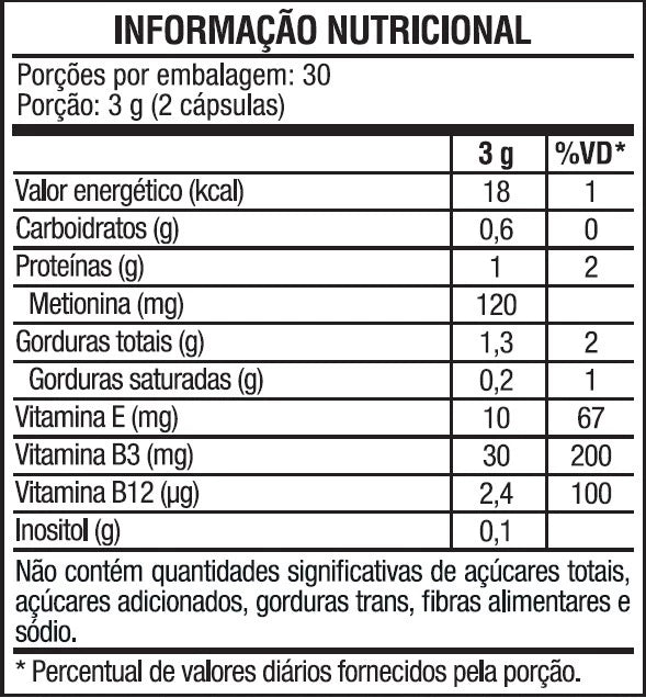 Lecitina - Hepatofor - 60 Cápsulas - Vitafor - HOTBODY