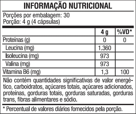 BCAA Fort - 120 cap - Vitafor - HOTBODY